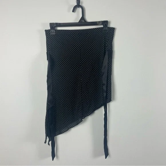 Trixxi Y2K Polka Dot Strapless Asymmetrical Tank Size L - Picture 4 of 9